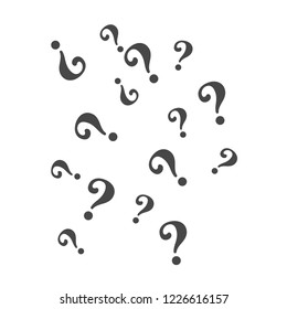 Question mark pattern. Question design vector background