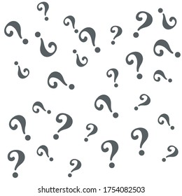 Question mark pattern. Question design vector background