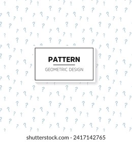 Question mark ? pattern design vector background