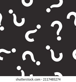 Question Mark Pattern. Vector seamless pattern or background