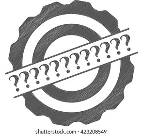 Question Mark pencil effect