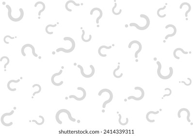 Question mark random pattern background (gray and white)