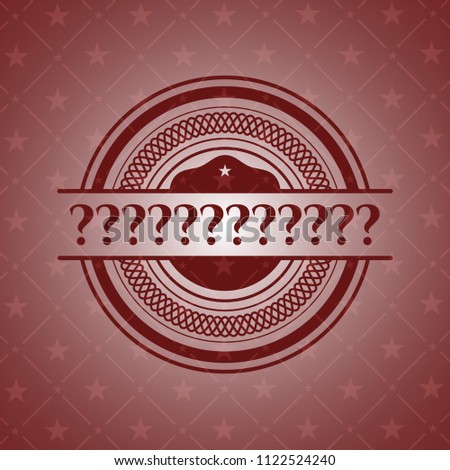 Question Mark red emblem