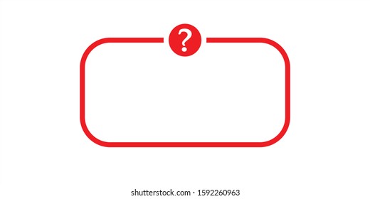 question mark, red sign symbol
