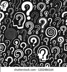 question mark - seamless background
