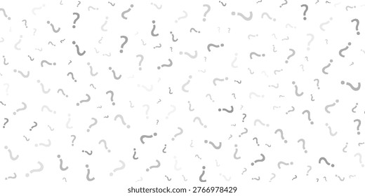 Question mark Seamless Dark pattern. Seamless repeating tiling question flat pattern. Question marks design for social media quiz, survey or poll. EPS Vector