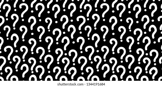 Question Mark Seamless Pattern Background