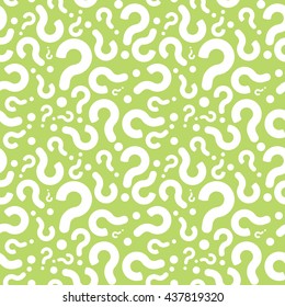 Question Mark Seamless Pattern Background