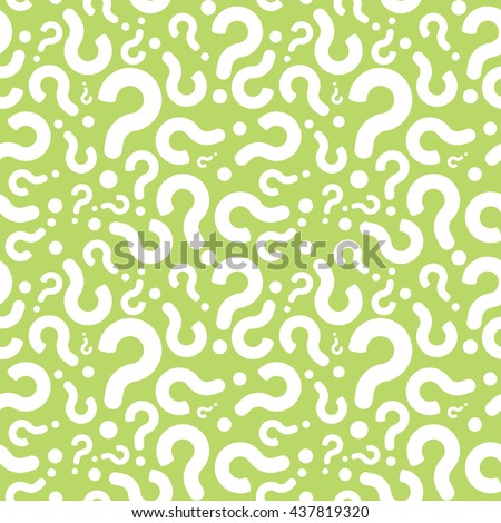 Question Mark Seamless Pattern Background