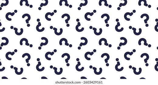 Question mark seamless pattern. Colorful abstract background. Customer service, presentation, conversation, communication, faq help