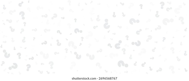 Ponto de interrogação padrão sem emenda. Repetindo o padrão de interrogatório. Ícone simples preto desenhado à mão no plano de fundo de amostra branco.