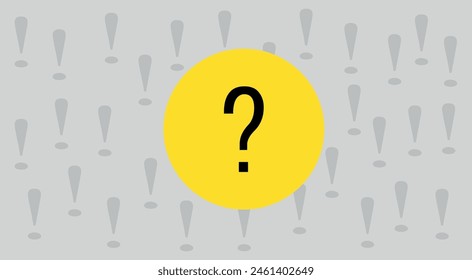 Question mark seamless pattern. Vector seamless pattern with question mark punctuation marks.