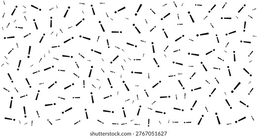 Question mark seamless pattern . Vector seamless pattern with question marks. Monochrome hipster background. Hand drawn random black punctuation marks.