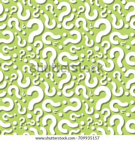 Question Mark Shadow Seamless Mistery Pattern Background