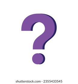 Question Mark Sign. Blue Question Mark Symbol Vector Illustration