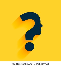 question mark sign concept background for mental health awareness vector