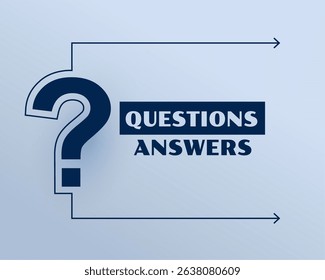 question mark sign for FAQS and query solution vector 