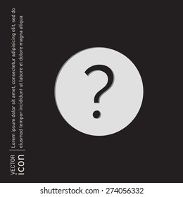The question mark sign icon.