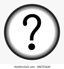 Question mark sign icon