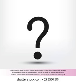 Question mark sign icon