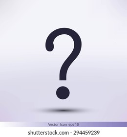 Question mark sign icon