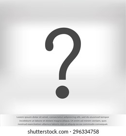 Question mark sign icon