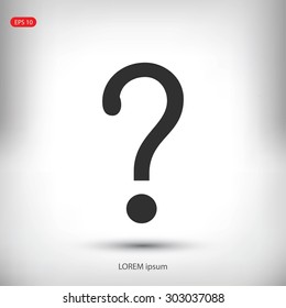 Question mark sign icon