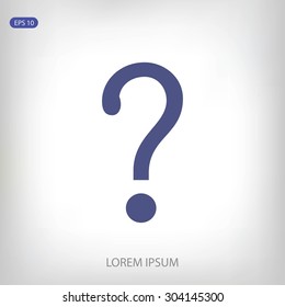 Question mark sign icon