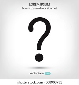 Question mark sign icon