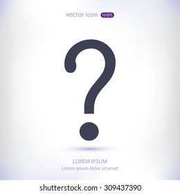 Question mark sign icon