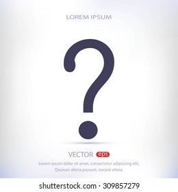 Question mark sign icon