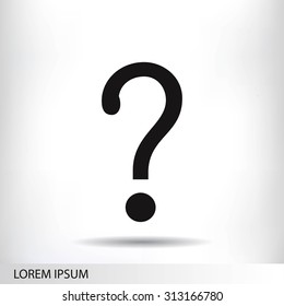 Question mark sign icon