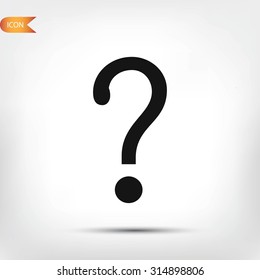 Question mark sign icon