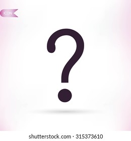 Question mark sign icon
