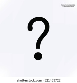 Question mark sign icon