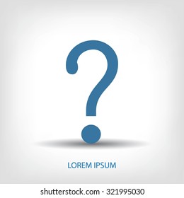 Question mark sign icon