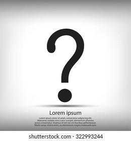 Question mark sign icon