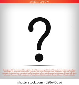 Question mark sign icon
