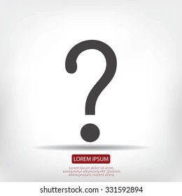 Question mark sign icon