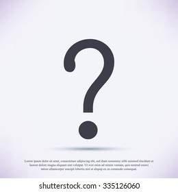 Question mark sign icon