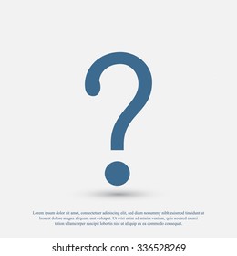Question mark sign icon