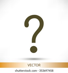 Question mark sign icon