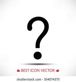 Question mark sign icon