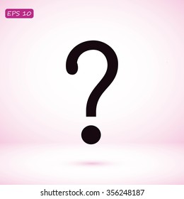 Question mark sign icon