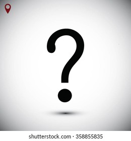 Question mark sign icon