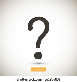 Question mark sign icon