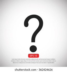 Question mark sign icon
