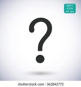 Question mark sign icon