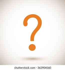 Question mark sign icon