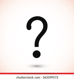 Question mark sign icon